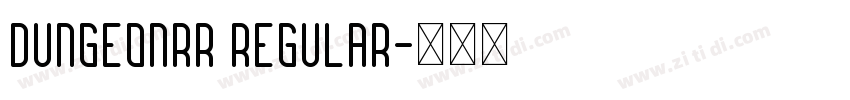 DungeonRR Regular字体转换